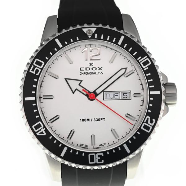 4 EDOX エドックス　84300 クロノラリーS デイデイト　メンズ　腕時計 EDOX 値下 エドックス 84300 クロノラリーS デイデイト クォーツ