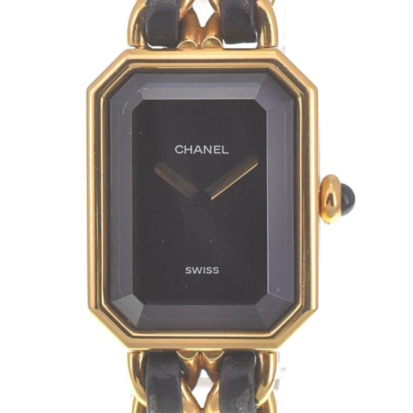 Chanel レディース 時計 プルミエール　S相当 CHANEL（シャネル） 値下 プルミエール S GP/レザー クォーツ