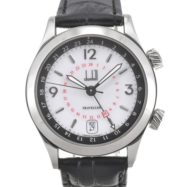 ☆良品★保証書付き【Dunhill】ダンヒル シティスケープ トラベラー デイト GMT 8024 自動巻き メンズ_701585 aonohappa_142685