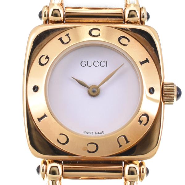 GUCCI（グッチ） GUCCI 6300L ホースビット GP/レザー クォーツ