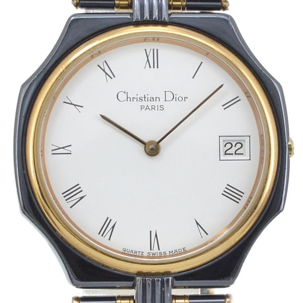 クリスチャンディオール Christian Dior 45.25.01 オクタゴン デイト