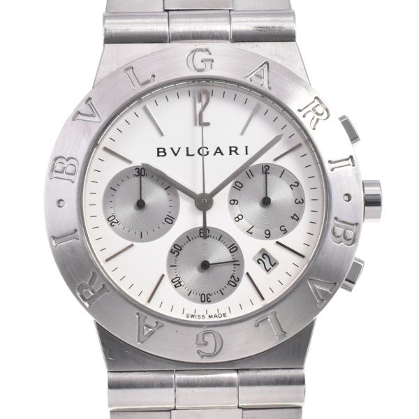 【美品】ブルガリ ディアゴノ スポーツ CH35S 動作良好（箱、替えバンド付） BVLGARI（ブルガリ） BVLGARI CH35S ディアゴノ スポーツ クロノグラフ
