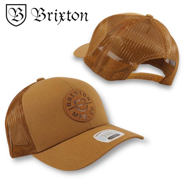 Brixton Crest Trucker Cap ブリクストン キャップ 帽子 SK8 ベージュ ブラウン