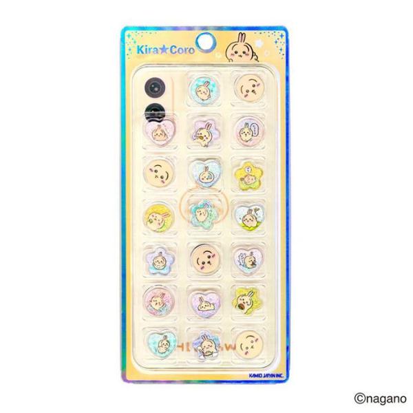 うさぎ KIRACORO おはじきシール 全5種類 シール ステッカー カミオジャパン シール交換　ちいかわ