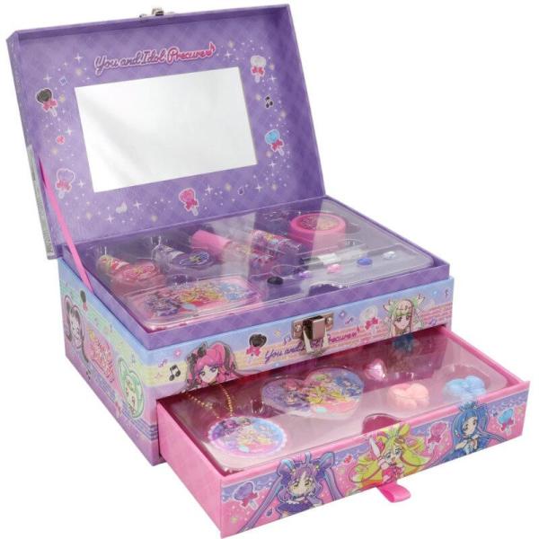 キミとアイドル プリキュア おしゃれセット キッズ コスメ ケース セット メイク ボックス 化粧品 おもちゃ 女の子 小学生 ネイル 誕生日 プレゼント
