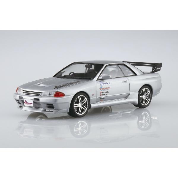 プラモデル完成品　アオシマ 1/24 R32GTR ワイドカスタム 青島文化教材社 アオシマ ザ・チューンドカー No.76 1/24 HKS関西