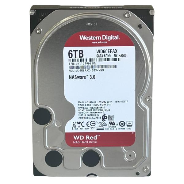 WD Red 中古 Western Digital WD60EFAX 3.5インチHDD 6TB SATA600