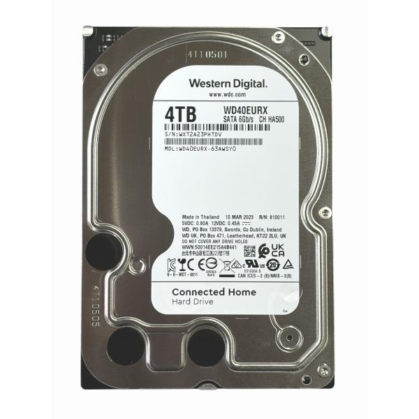 WD AV-GP 中古 Western Digital WD40EURX 3.5インチHDD 4TB SATA600
