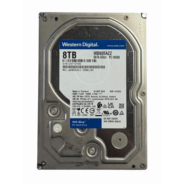 極上品/Win10/Webカメラ/大容量HDD/ソフト多数/Bluetooth WD Blue 中古 Western Digital WD80EAZZ 3.5インチHDD 8TB SATA600