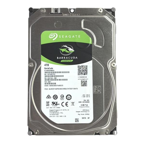 中古 SEAGATE ST4000DM004 3.5インチHDD 4TB SATA600 5400rpm 電源投入回数577回 使用時間29220時間