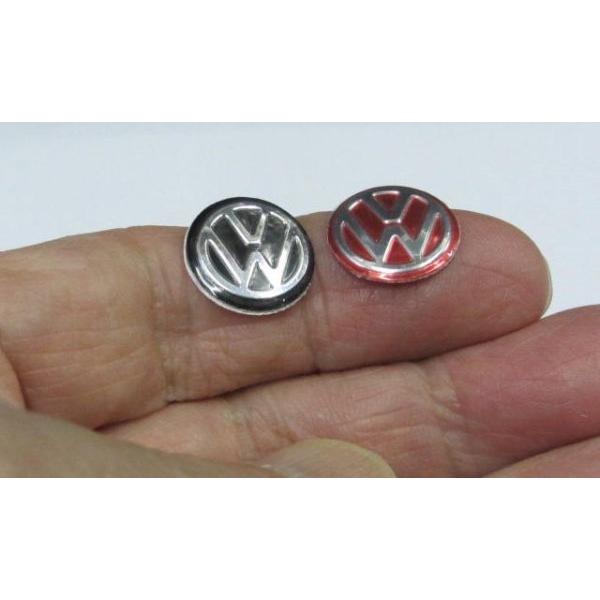 VW ワーゲン エンブレム (14mm)極小のエンブレム (ブラック
