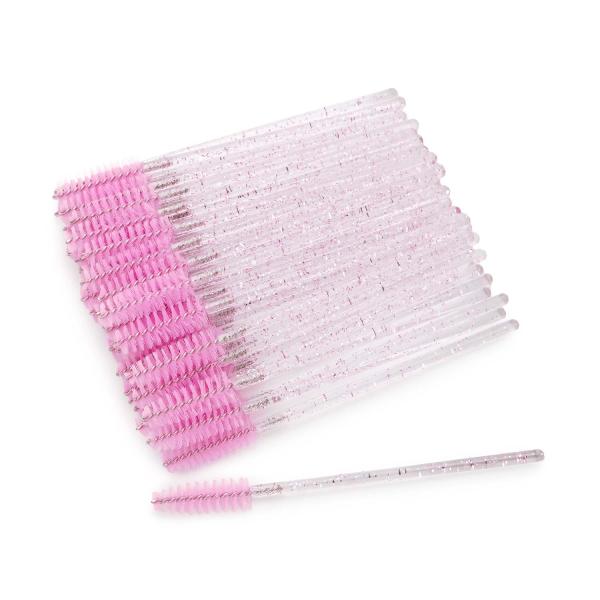 【内容量】50本【材質】P、PBT（ブラシ）【特徴】・使うシーンに合わせて角度を調整してお使いいただけます。・まつげやまゆげの毛並みを整えます。・まつげやまゆげの美容液の塗布に・マツエク施術のコーミングに使えます。・使い捨てタイプで衛生的で...