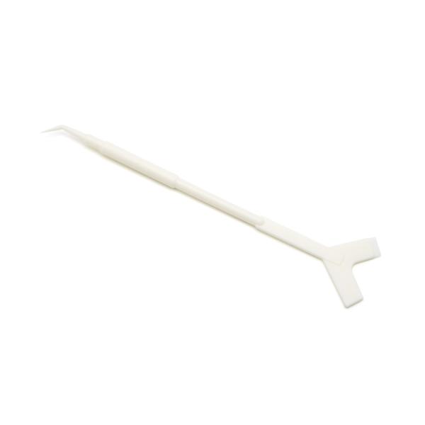 【内容量】1本 【特徴】・テンションをかけてまつ毛をロットに巻き付ける際に便利なスティック。・L字に曲がった先端が細い片側でロットにそってまつ毛を持ち上げてセットしていきます。・細い先端を使い、繊細な毛先などまつ毛の並びを整えます。・ヘラの...