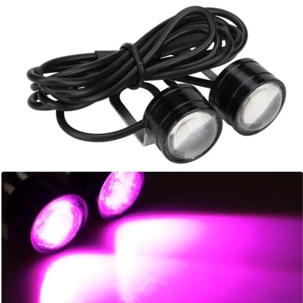 ストロボ ピンク A336 ストロボライト バイク フラッシュ 自動車 LED 蛍ランプ 暴走ランプ デイライト 桃色