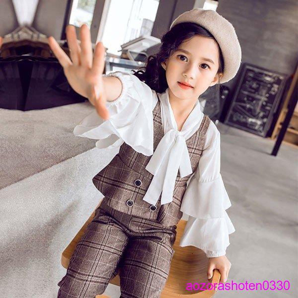 子供服 女の子 ワンピース 長袖 ガールズ フォーマル スーツ  