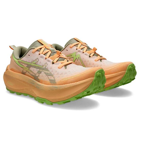 アシックス (asics) ランニングシューズ Trabuco Max 4 メンズ (25aw) Cream/Khaki オレンジ×グリーン 25.5-28.0cm スタンダードラスト 1011B976-101