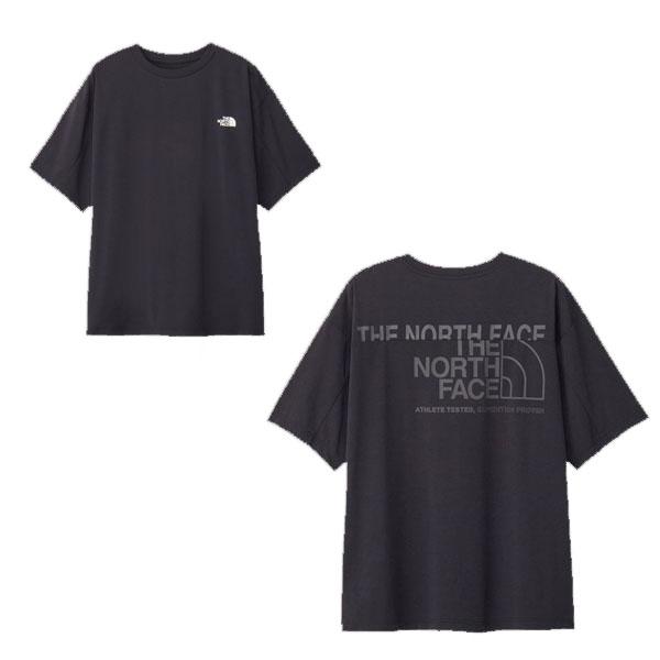 ザ・ノース・フェイス (THE NORTH FACE) アウトドアウエア ショートスリーブ ES ロゴワイドティー メンズ (26ss) ブラック M-XL NT32585-K