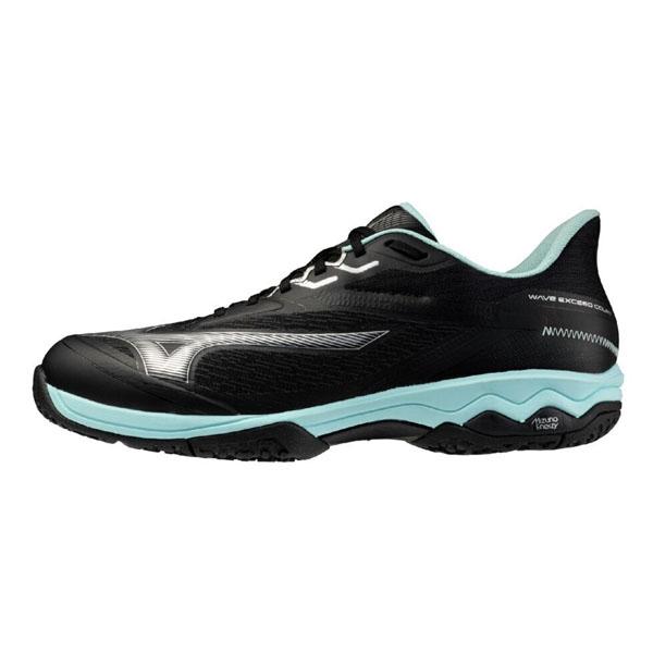 ミズノ (MIZUNO) テニスシューズ ウエーブエクシードコート SW OC スーパーワイド (25aw) ブラック 23.5-28.5cm 4E クレー/砂入り人工芝 61GB251909 61GB2519-09
