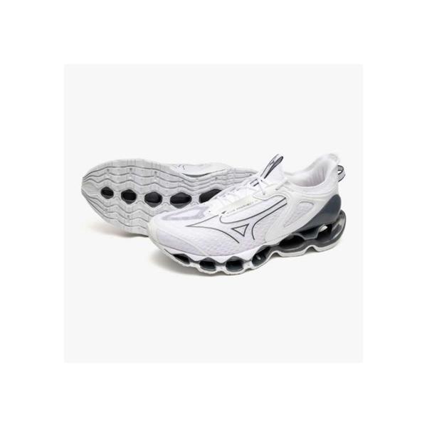 ミズノ(mizuno) ランニングシューズ ウエーブプロフェシー14 ユニセックス (25ss) ホワイト シルバー 2E相当 26.0-27.5cm J1GC255132
