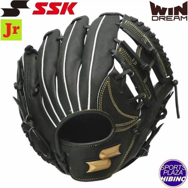 エスエスケイ(ssk) 少年軟式野球 ウインドリーム オールラウンド用 (25ss) 軟式グラブ 軟式グローブ ジュニア ブラック WJG224-90
