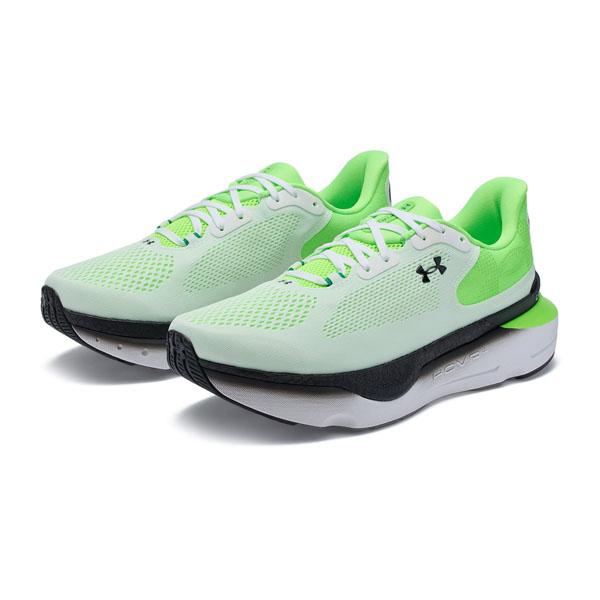 アンダーアーマー (underarmour) ランニングシューズ  UAインフィニットプロ2 メンズ (25ss) ホワイト×グリーン 25.5-28.0cm 3028168-101