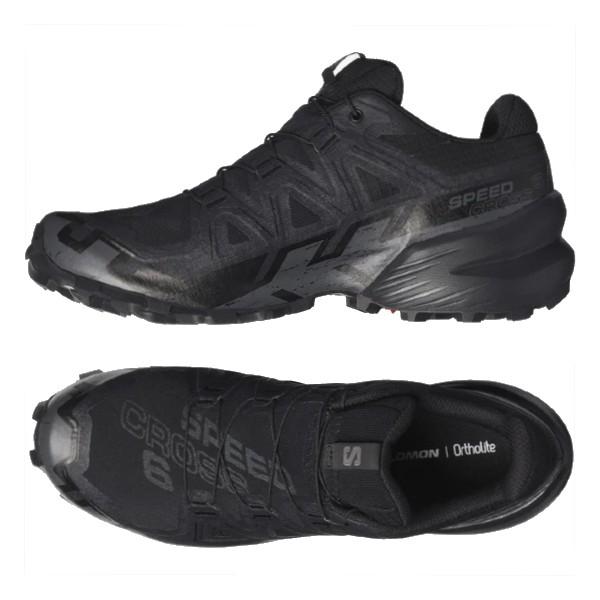 サロモン (SALOMON) ハイキング トレイル ランニング シューズ SPEEDCROSS 6 GORE-TEX ゴアテックス メンズ (23ss) ブラック L41738600-BLK