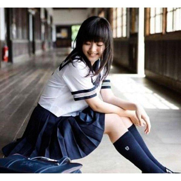 セーラー服半袖学生服コスチューム女子高生制服上下セット３点セット