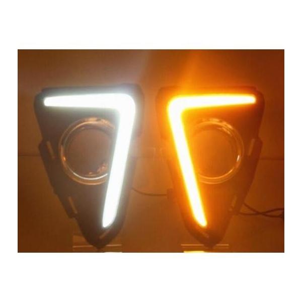 g^ RAV4 2016 2017LED DRL fC^CjOCg^[jO VOi tHOvI[gCg white and yellow AL-BB-1180 AL