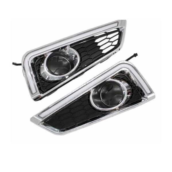 LED fC^C jOCg 12V DRL z_ VeB 2015 2016 2017 CG[J[^[jO VOi White with Yellow AL-BB-1367 AL