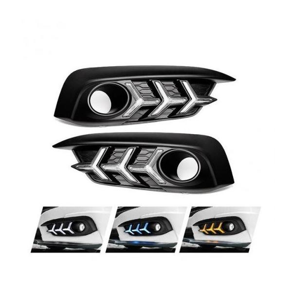 z_ CIVIC 10th 2016 2017 2018 LED DRL J[fCCgs CgCg z[ White Blue Yellow AL-BB-1409 AL