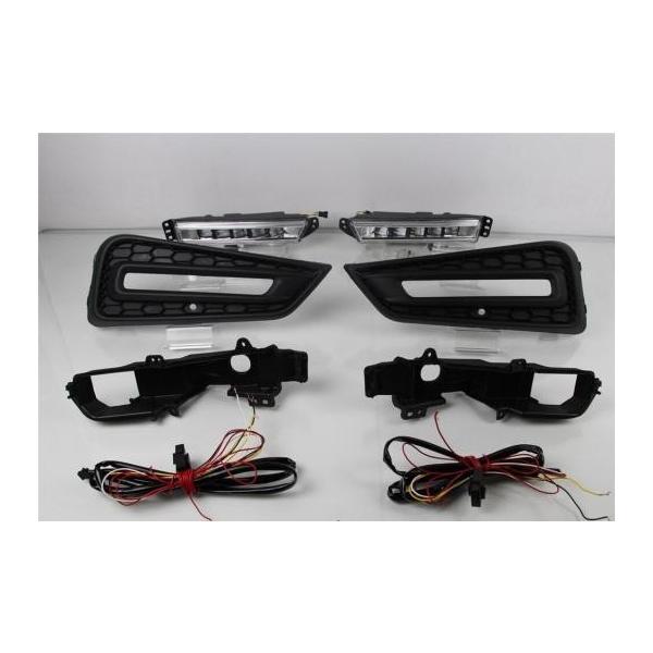 1yA 12V DRL z_ VeB 2015 2016 2017 CG[ J[^[jO VOi tHOvfCCg LED White and Yellow AL-BB-1577 AL