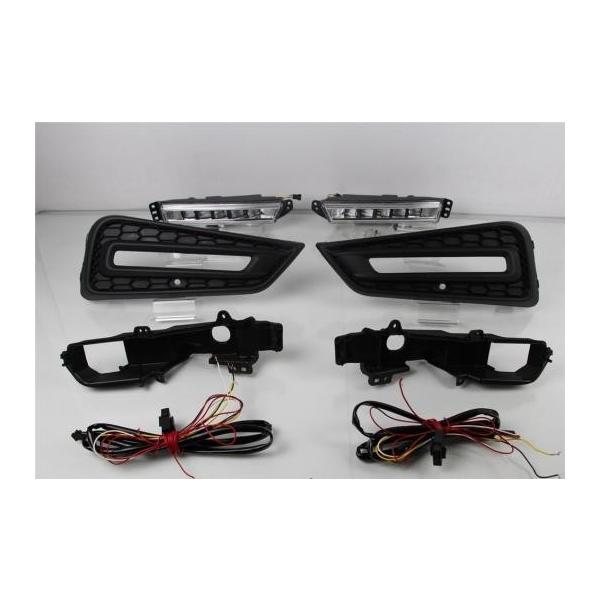 2 fCCg LED fC^CjOCg 12V DRL z_ VeB 2015 2016 2017 CG[ J[J[ White and Yellow AL-BB-1590 AL