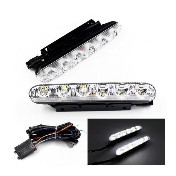 @\2 6 LED DRL fC^C jOCg u[LXeAO[n[lX On/Off X^C fCCg White 2X6LEDs AL-BB-1704 AL
