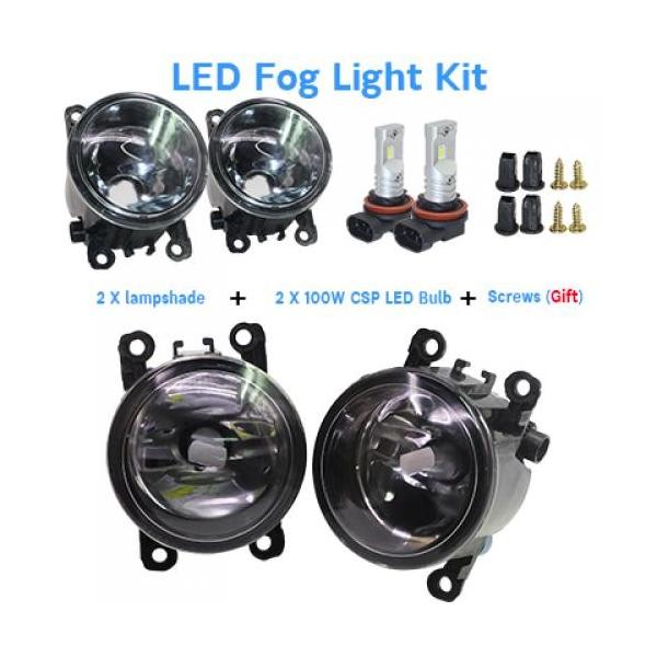 tHOCg v VF[h + H11 LED nQ ou DRL 12V 2005-2012 Y pXt@C_[ It[h R51 LED Fog Light AL-BB-1729 AL