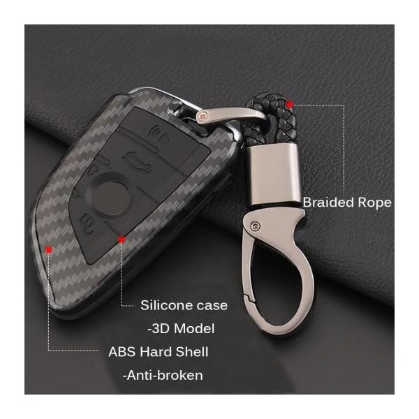 360�x �ی� �L�[ �J�o�[ �n�[�h �V�F�� �P�[�X �o�b�O �t�H�u �K�p: BMW F05 F10 F16 F20 F30 F48 Z4 X1 X4 X5 X6 X7 ABS-BLACK�`Carbon-Blue AL-EE-2957 AL