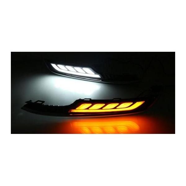 �K�p: VW �t�H���N�X���[�Q�� �S���t 7 2013 2014 2015 2016 �y�A LED DRL �f�C�^�C�� �����j���O ���C�g ABS 12V �z���C�g �� �I�����W AL-EE-3847 AL