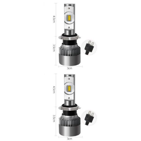 ヘッドライト バルブ LED 適用: ルノー/RENAULT カジャー 6000K 10000lm ホワイト ライト ロービーム H7・ハイビーム H7 AL-