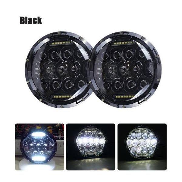 1�y�A �����j���O ���C�g 75W LED H4 7�C���` �G���W�F���A�C H4 LED �w�b�h���C�g �K�p: ���[�_/LADA �j�[���@ 2�s�[�X �u���b�N 75W AL-KK-2506 AL