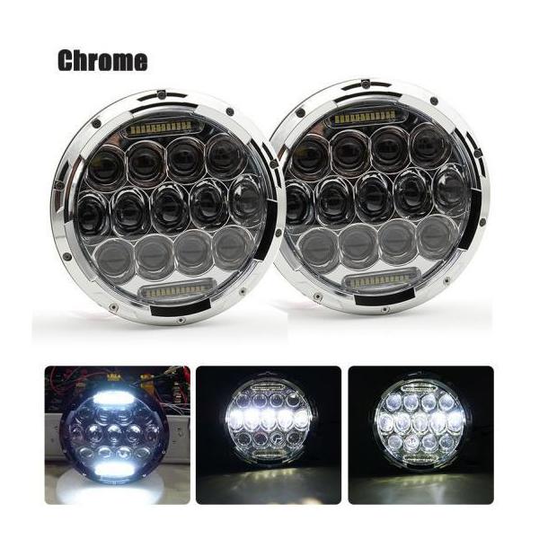 1�y�A �����j���O ���C�g 75W LED H4 7�C���` �G���W�F���A�C H4 LED �w�b�h���C�g �K�p: ���[�_/LADA �j�[���@ 2�s�[�X �N���[�� 75W AL-KK-2506 AL