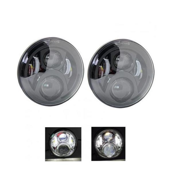 1�y�A �����j���O ���C�g 75W LED H4 7�C���` �G���W�F���A�C H4 LED �w�b�h���C�g �K�p: ���[�_/LADA �j�[���@ 2�s�[�X �u���b�N 60W AL-KK-2506 AL