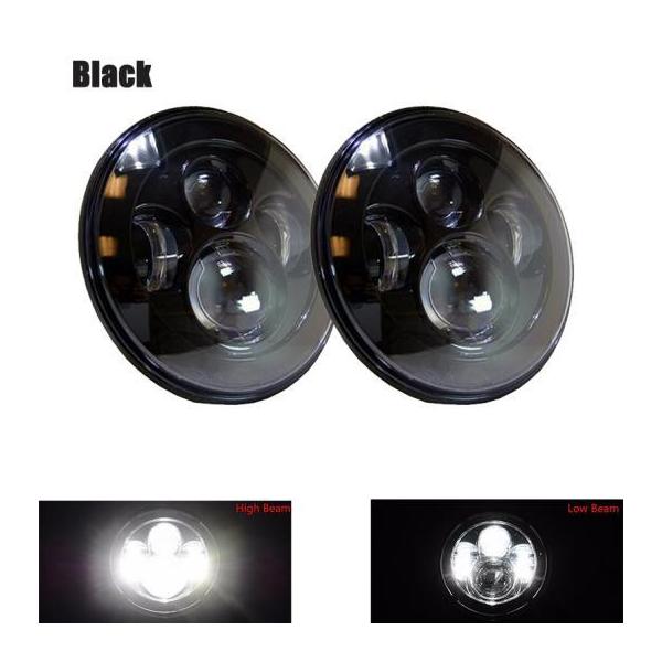 1�y�A �����j���O ���C�g 75W LED H4 7�C���` �G���W�F���A�C H4 LED �w�b�h���C�g �K�p: ���[�_/LADA �j�[���@ 2�s�[�X �u���b�N 45W AL-KK-2506 AL