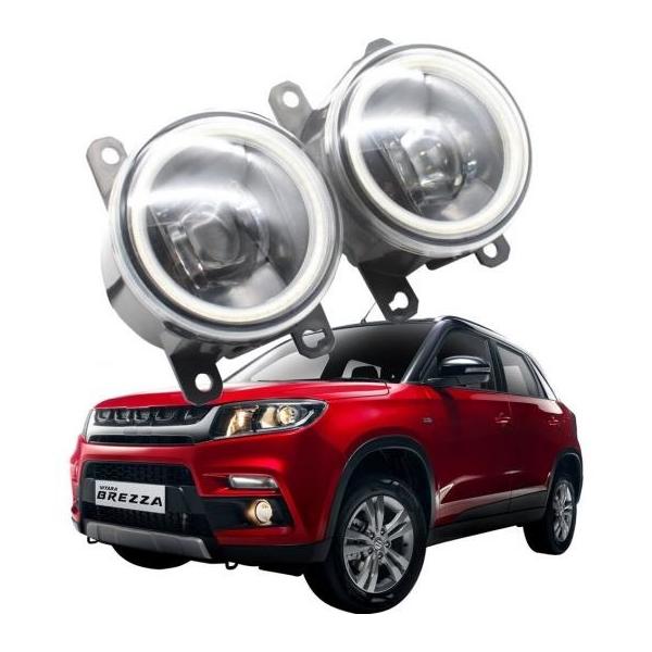 LED �G���W�F���A�C DRL �K�p: �X�Y�L �r�^�[�� BREZZA 2016-2020 �J�b�g���C�������Y �t�H�O���C�g �z���C�g �G���W�F���A�C AL-KK-7960 AL