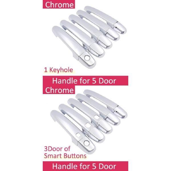 �N���[�� �T�C�h �h�A �n���h�� �J�o�[ �g���� �K�p: �g���^ RAV4 XA30 2006�`2012 �n���h���{�^���Ȃ��E�n���h�� 3�{�^�� AL-NN-2425 AL