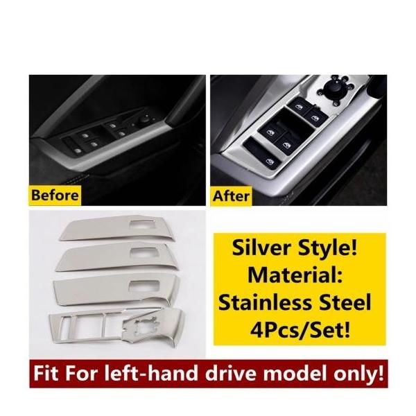 ABS/�X�e�����X �X�`�[�� �A�N�Z�T���[ �K�p: �A�E�f�B/AUDI Q3 F3 2019-2022�h�A �A�[�����X�g �E�C���h�E ���t�g �{�^�� �p�l�� �^�C�vD AL-OO-5100 AL