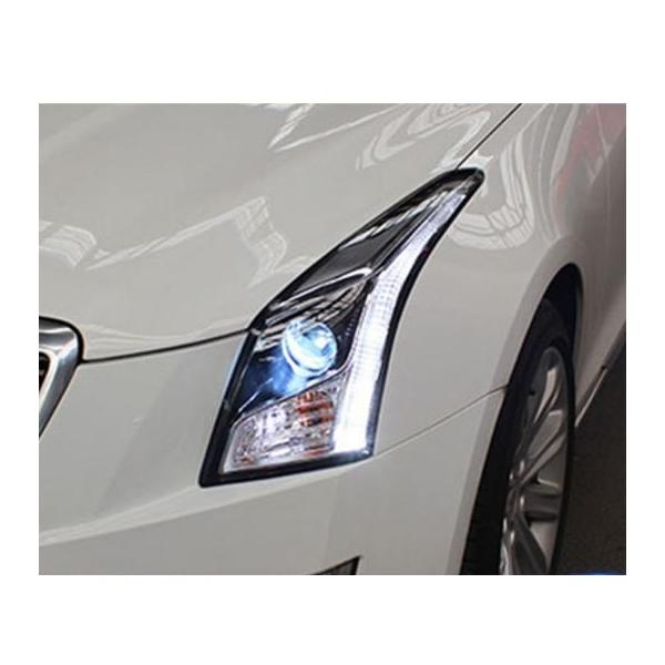 適用: キャデラック/CADILLAC ATS ヘッドライト ATS LED ヘッド ランプ LED フロント ライト バイキセノン レンズ キセノン HID 