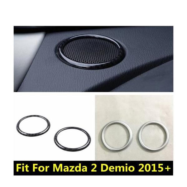 アクセサリー 適用: MAZDA2 デミオ 2015-2021 ABS フロント ダッシュボード スピーカー オーディオ サウンド フレーム リング モールディ
