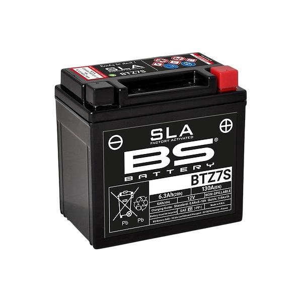 BSバッテリー バイク用バッテリー SLAバッテリー ホンダ ズーマー/DX/10周年記念車 AF58 NPS501〜9/B/C 50cc BTZ7S 2輪