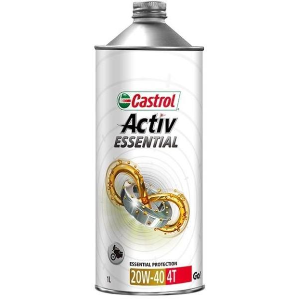 カストロール(Castrol) 4サイクル エンジンオイル アクティブ エッセンシャル 1L 20W-40 鉱物油 入数：1缶 2輪