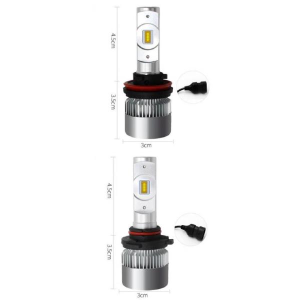 ヘッドライト バルブ LED 適用: スバル XV 6000K 10000lm ホワイト ライト オート 2ピース ロービーム H11・ハイビーム HB3 AP