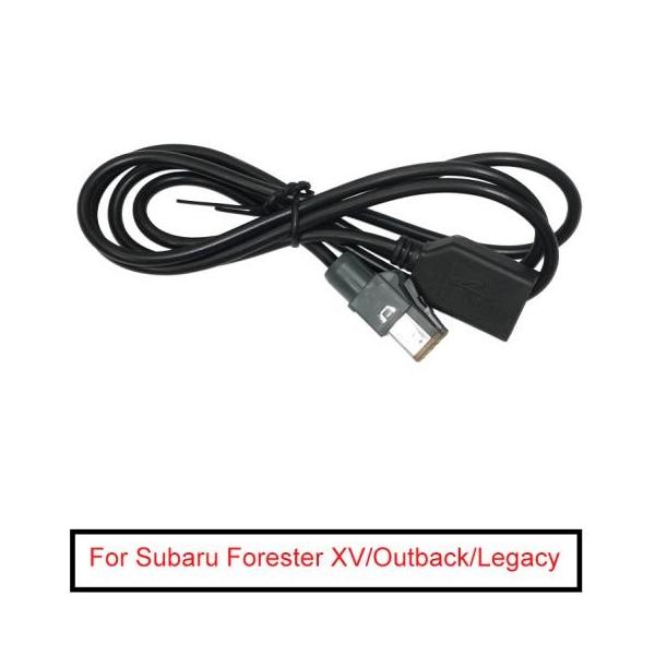 10ピース オーディオ メス USB AUX-IN ケーブル アダプタ 4PIN コネクタ 適用: スバル フォレスター XV/アウトバック/レガシィ AP-A